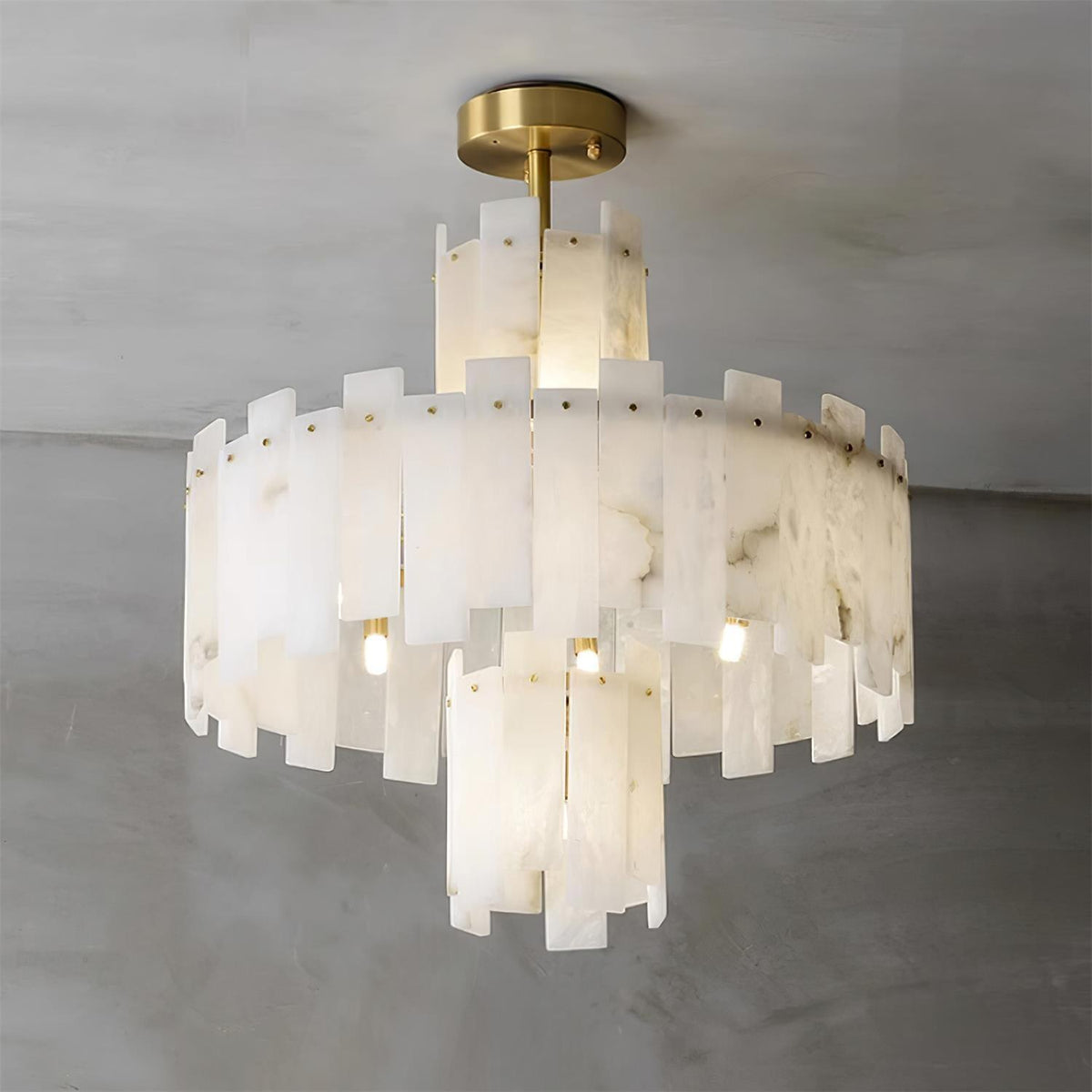 Soraya Art Deco albasten kroonluchter