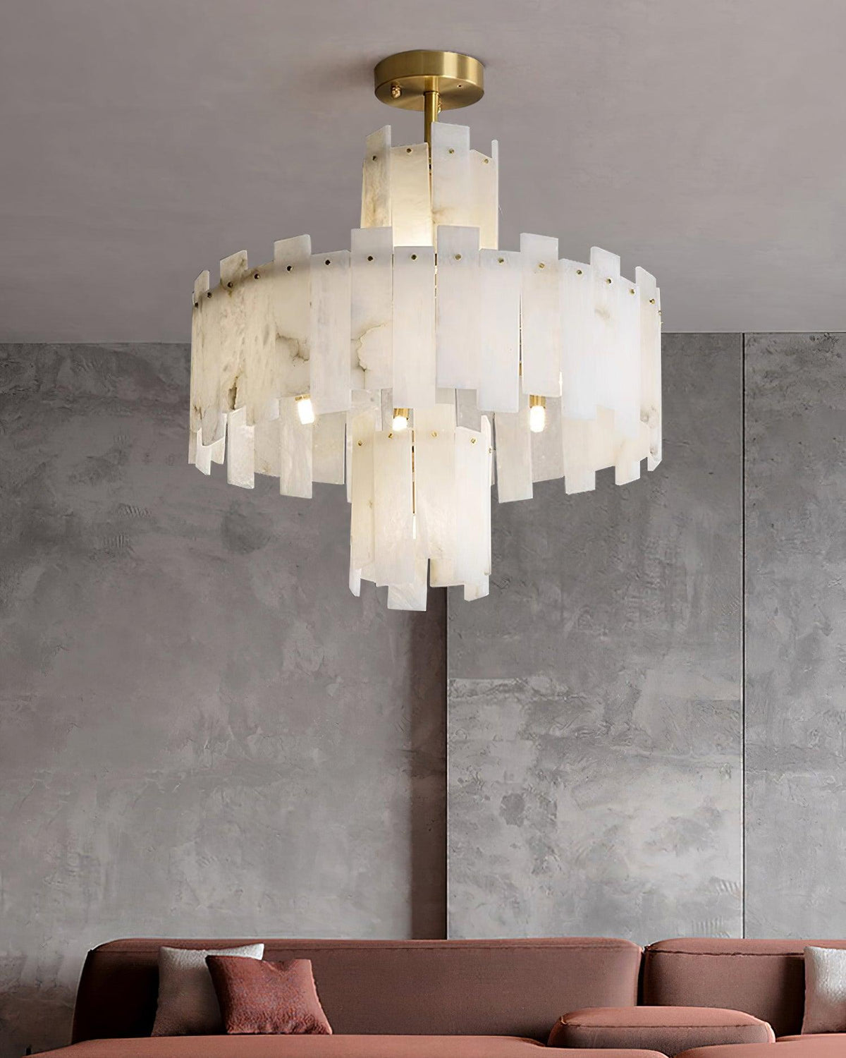 Soraya Art Deco albasten kroonluchter