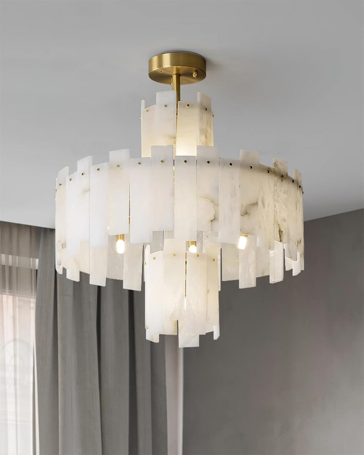 Soraya Art Deco albasten kroonluchter