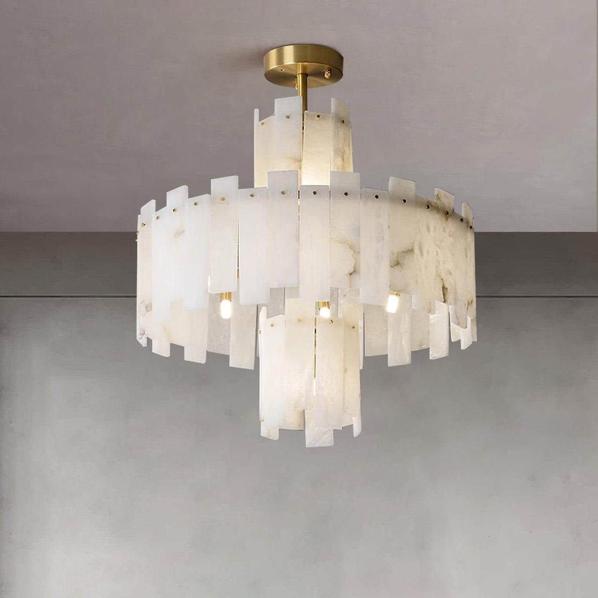 Soraya Art Deco albasten kroonluchter