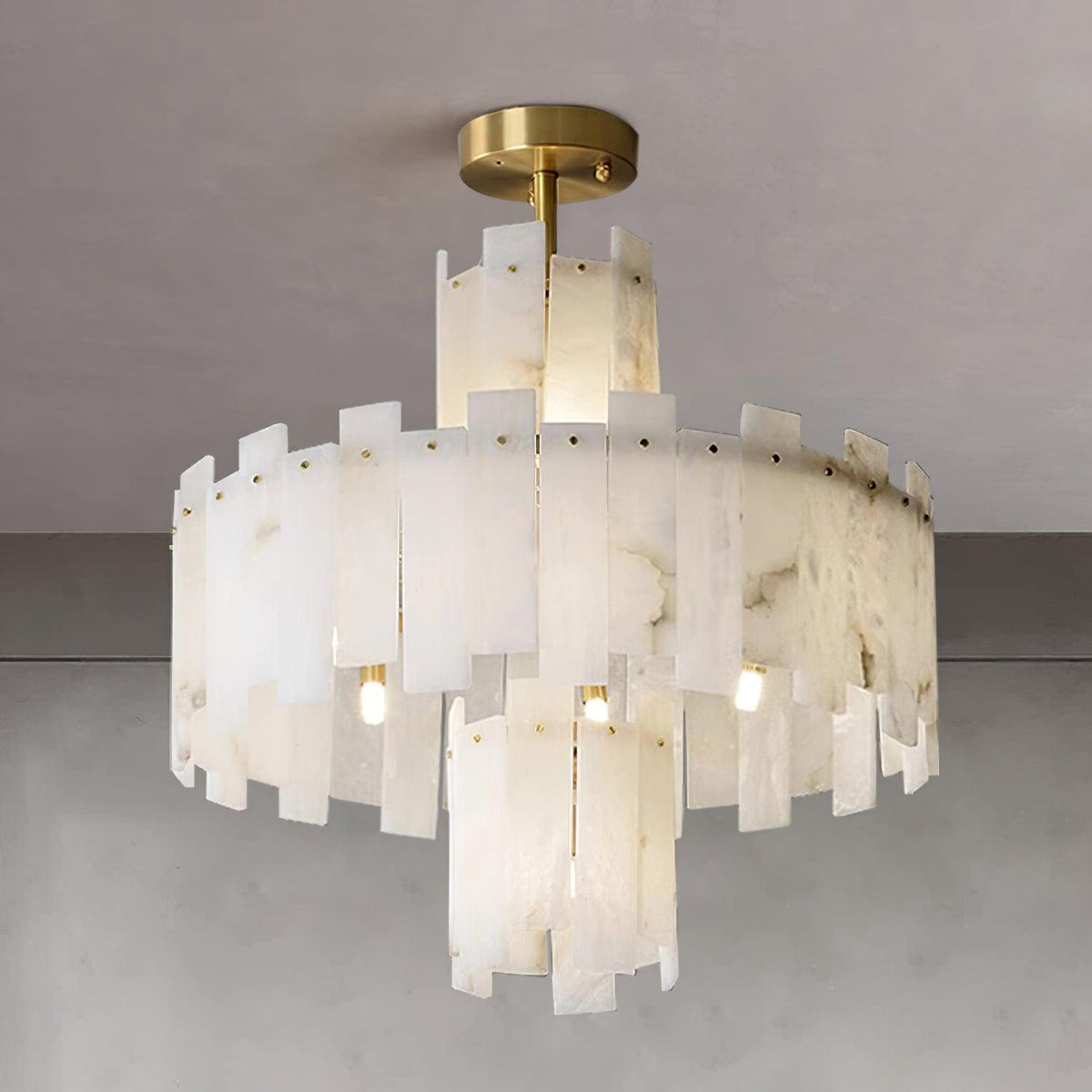Soraya Art Deco albasten kroonluchter