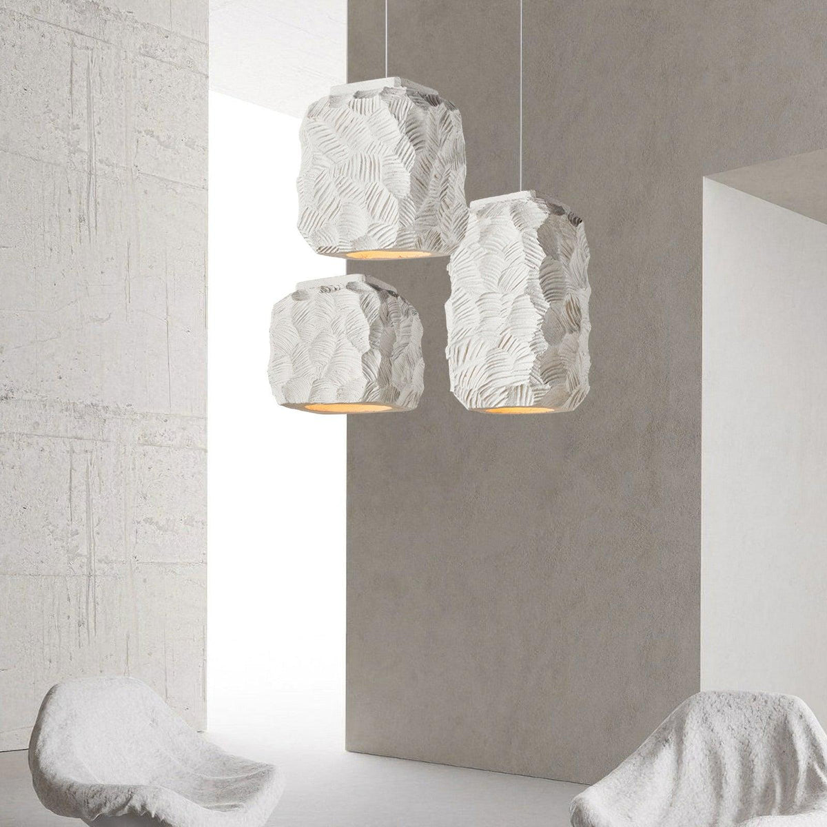 Olsilel hanglamp met individuele creativiteit en geometrische hars