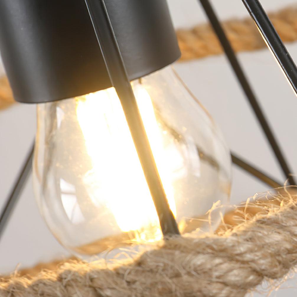 Yavmis Retro Hemp Rope Uitstekende hanglamp