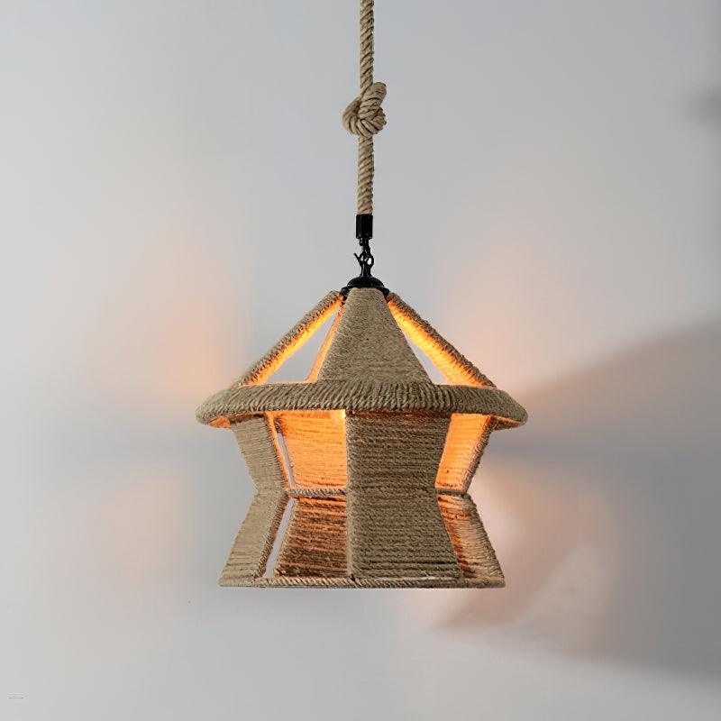 Yavmis Retro Hemp Rope Uitstekende hanglamp