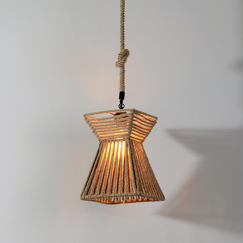 Yavmis Retro Hemp Rope Uitstekende hanglamp