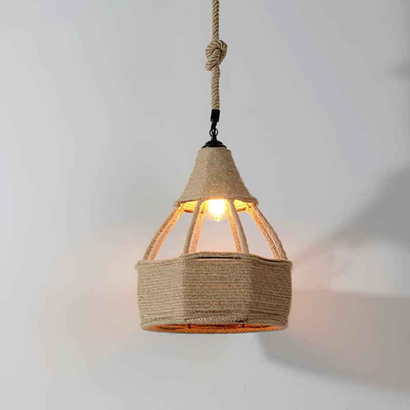 Yavmis Retro Hemp Rope Uitstekende hanglamp