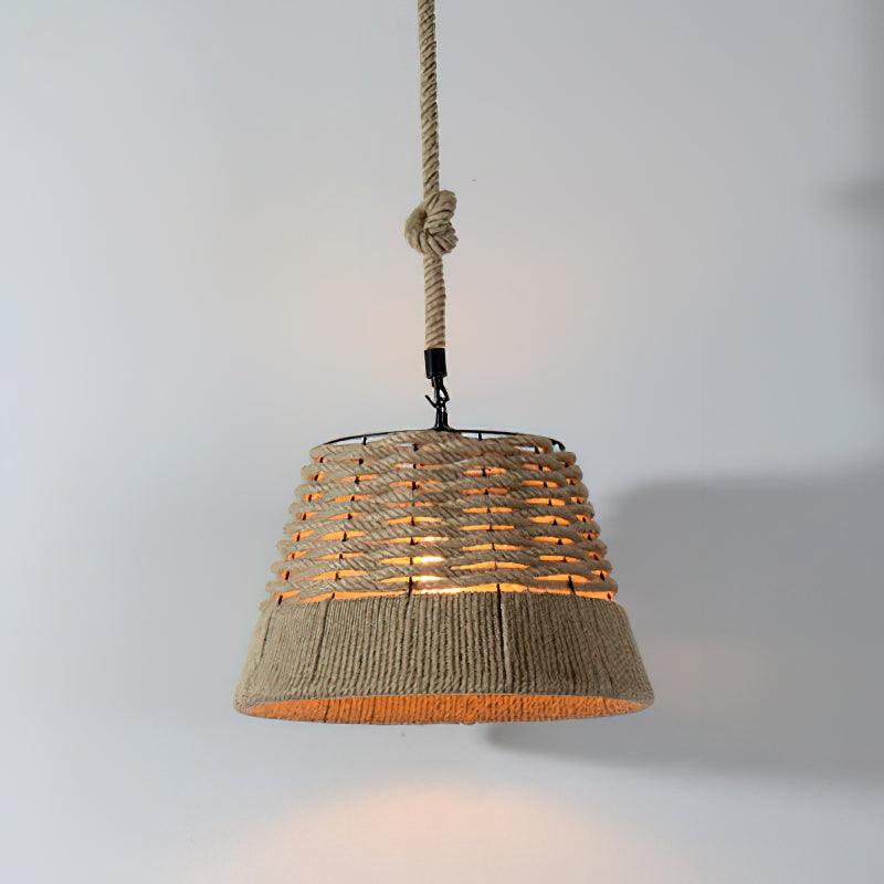 Yavmis Retro Hemp Rope Uitstekende hanglamp