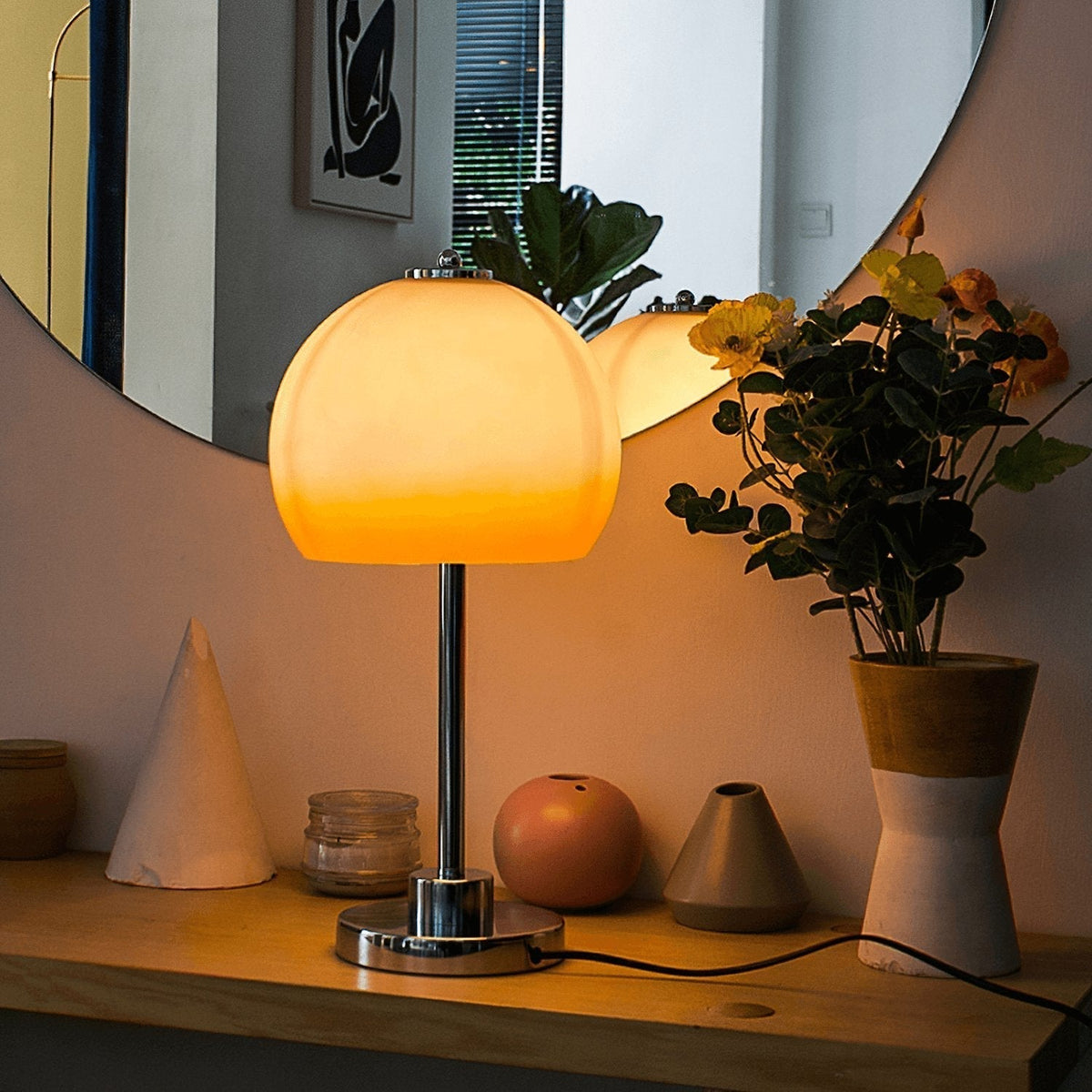 Orba Retro paddenstoel tafellamp
