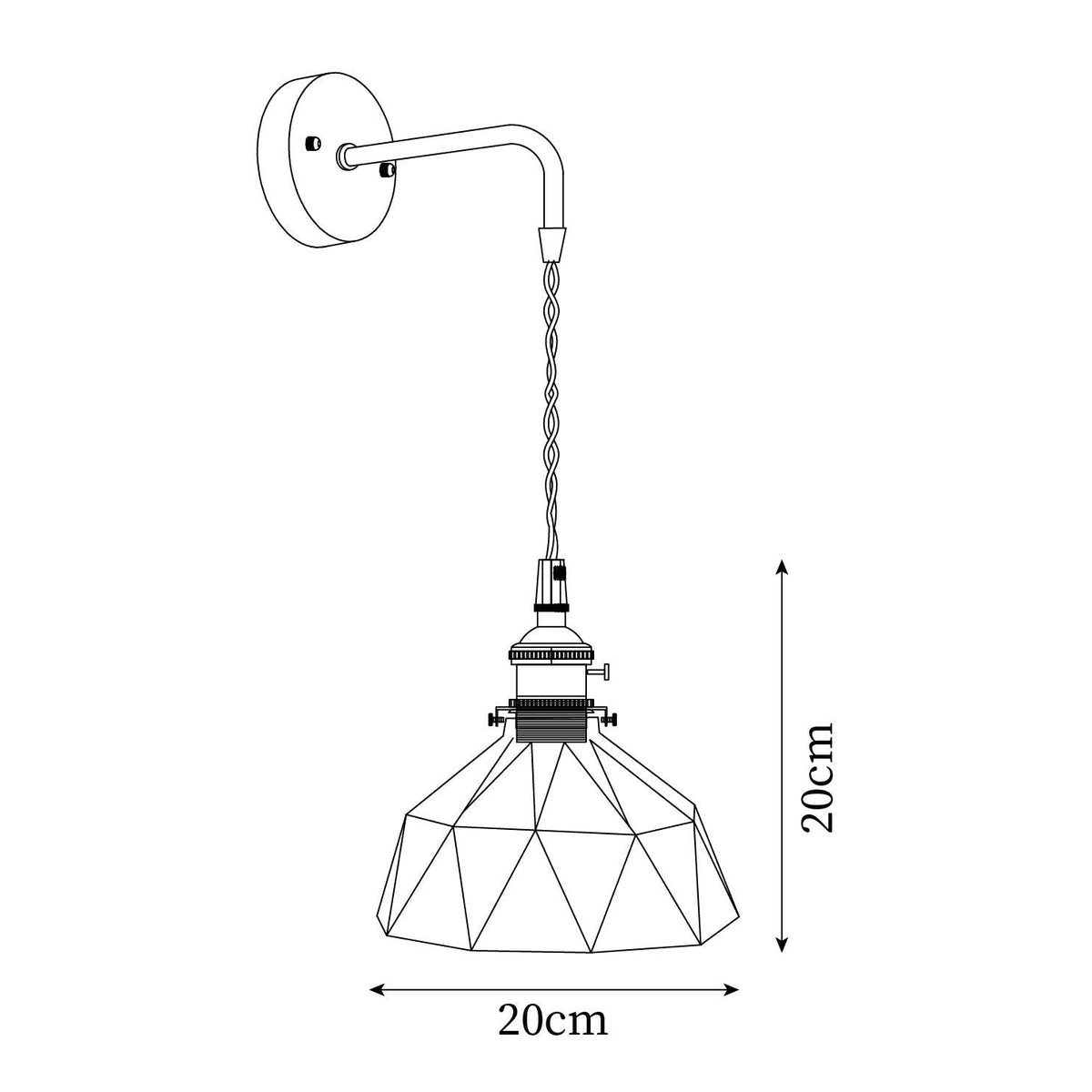 Noranella wandlamp