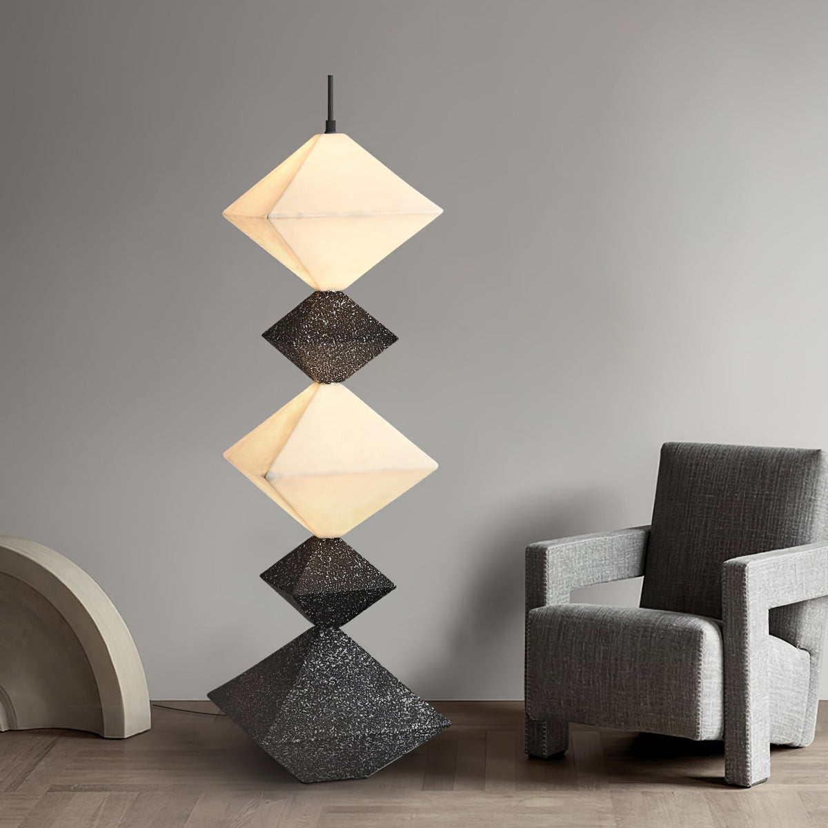 GeoGlow Rhombus Cube vloerlamp