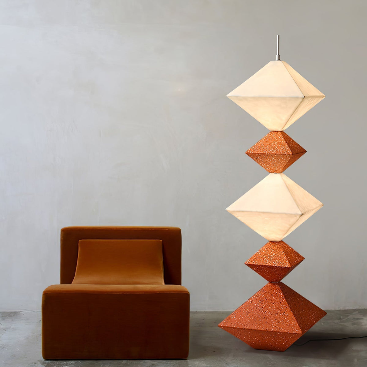 GeoGlow Rhombus Cube vloerlamp