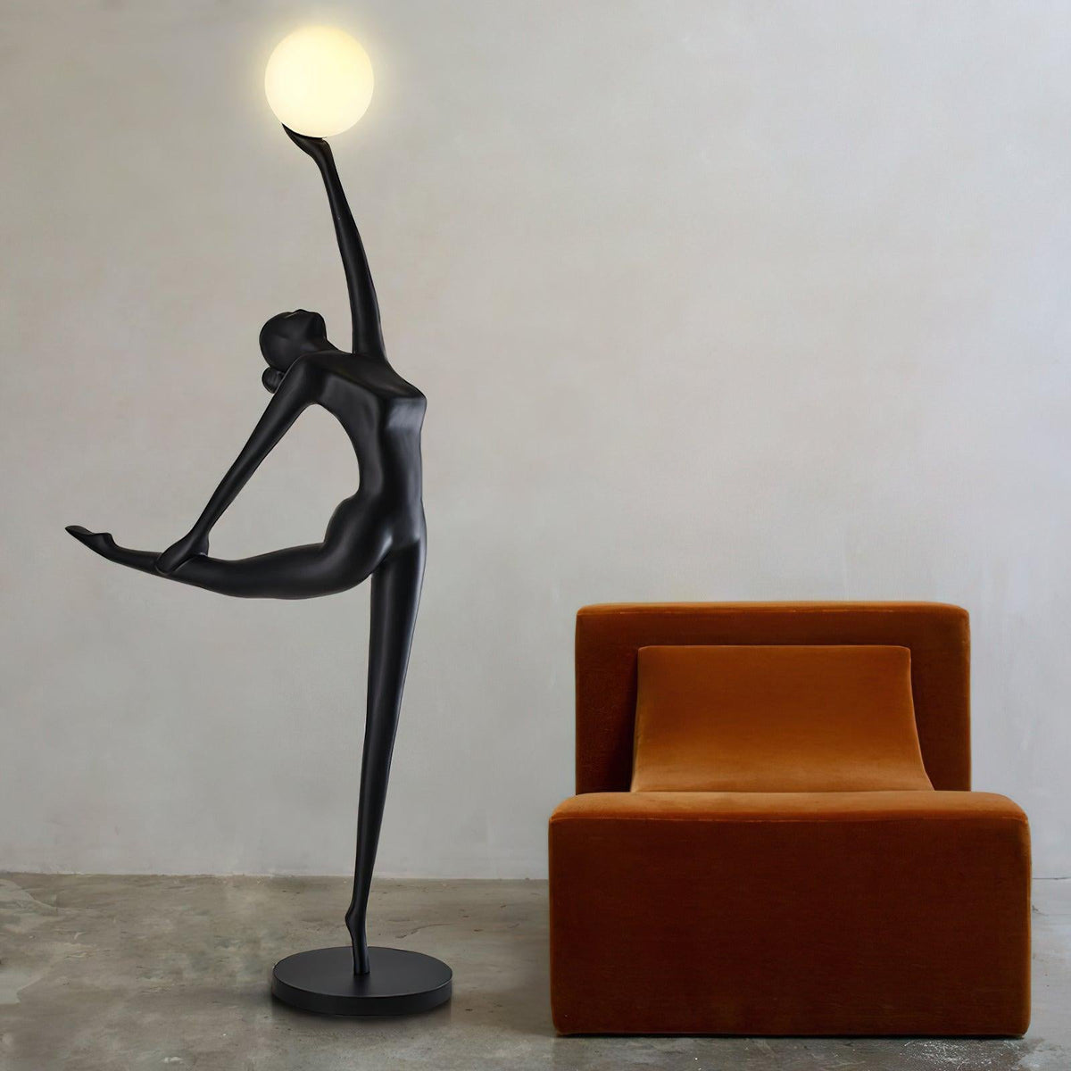 Lyrielle vloerlamp Ballerina in zwart