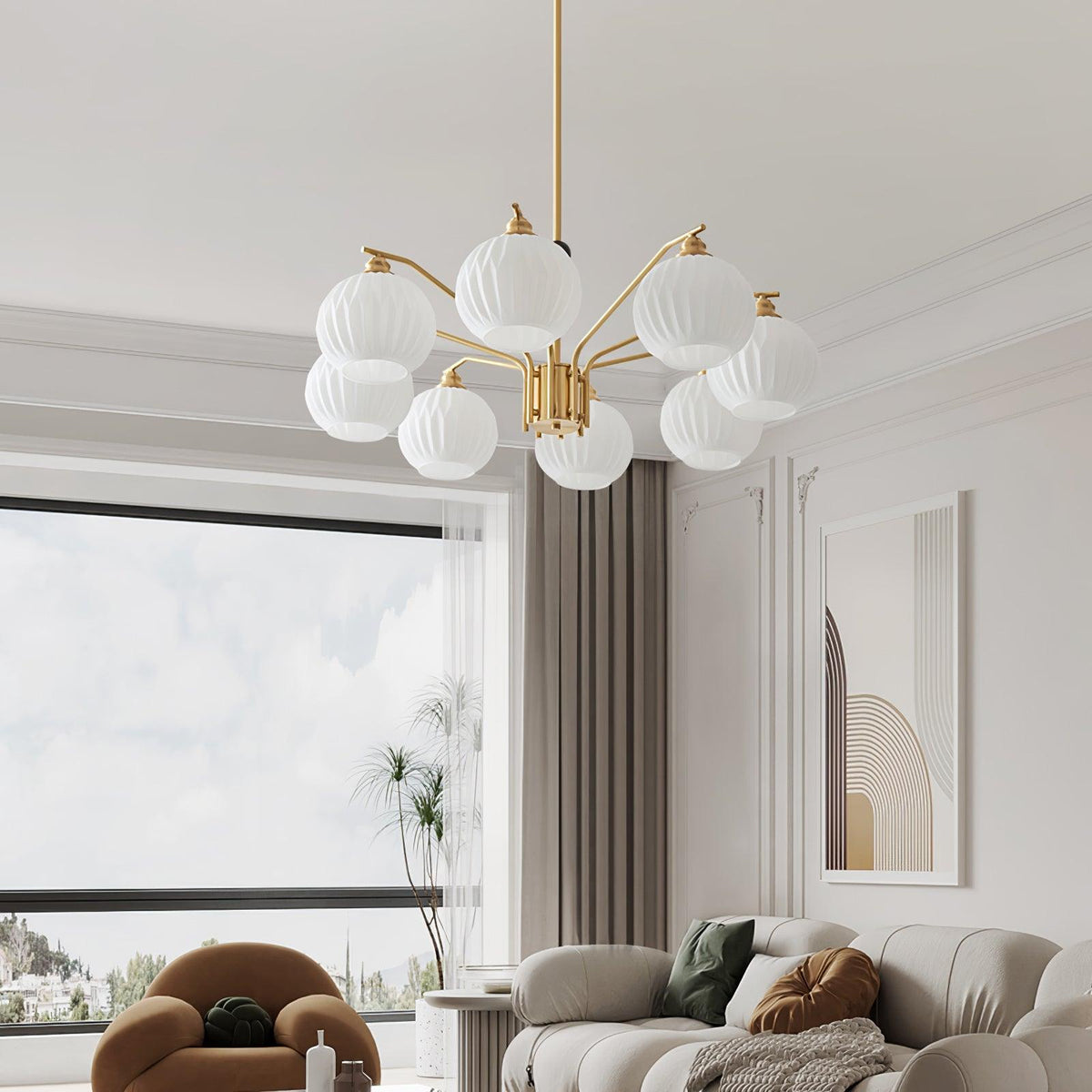 Nytheos Luxe messing kroonluchter