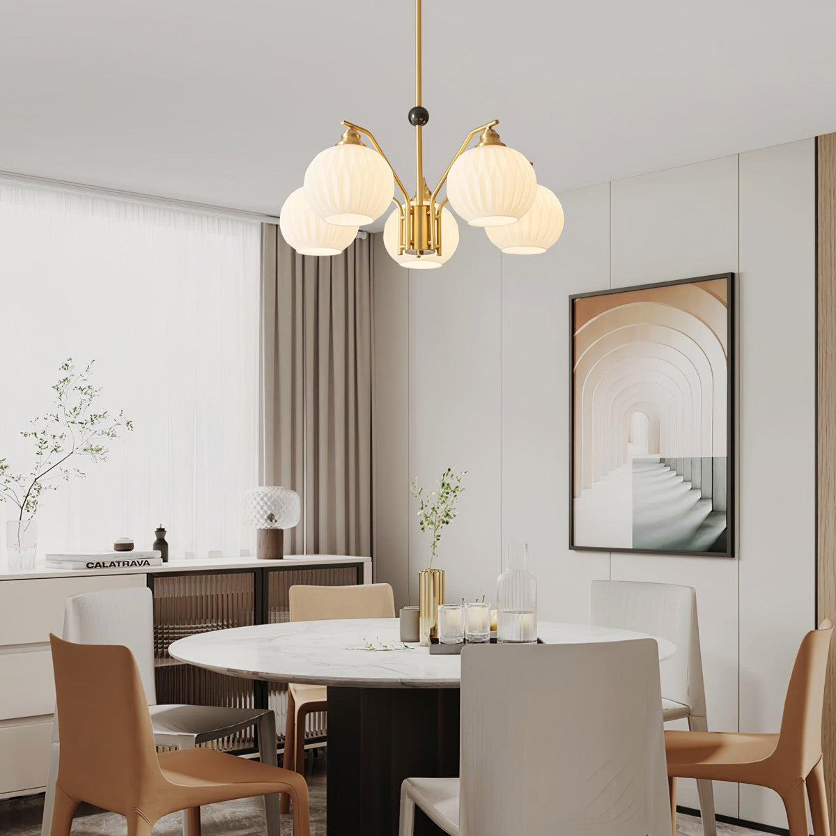 Nytheos Luxe messing kroonluchter