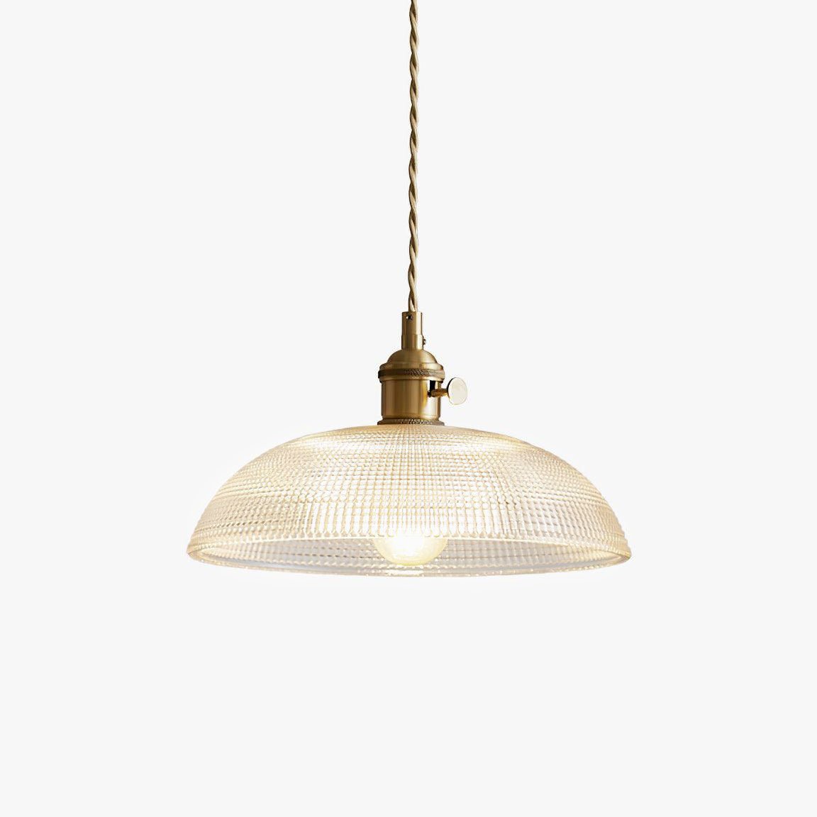 Crinel hanglamp van messing en glas