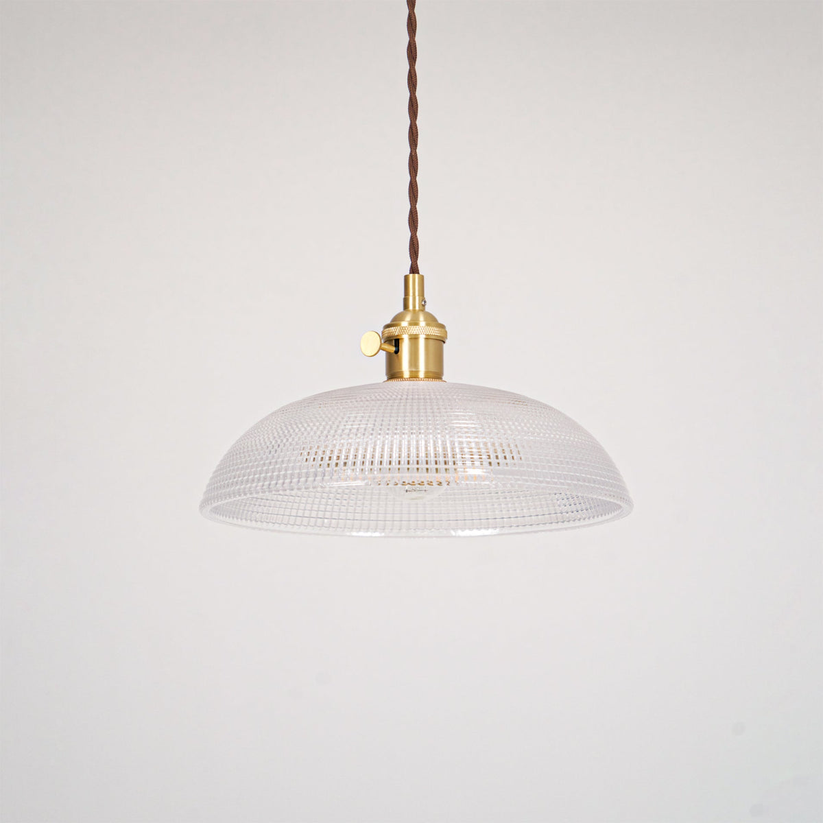 Crinel hanglamp van messing en glas