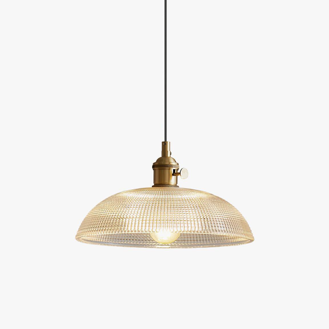 Crinel hanglamp van messing en glas