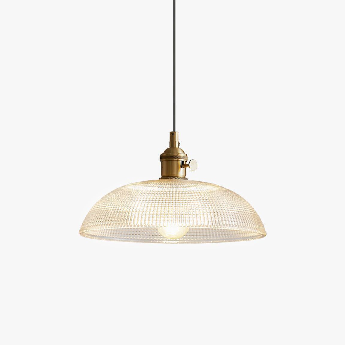 Crinel hanglamp van messing en glas