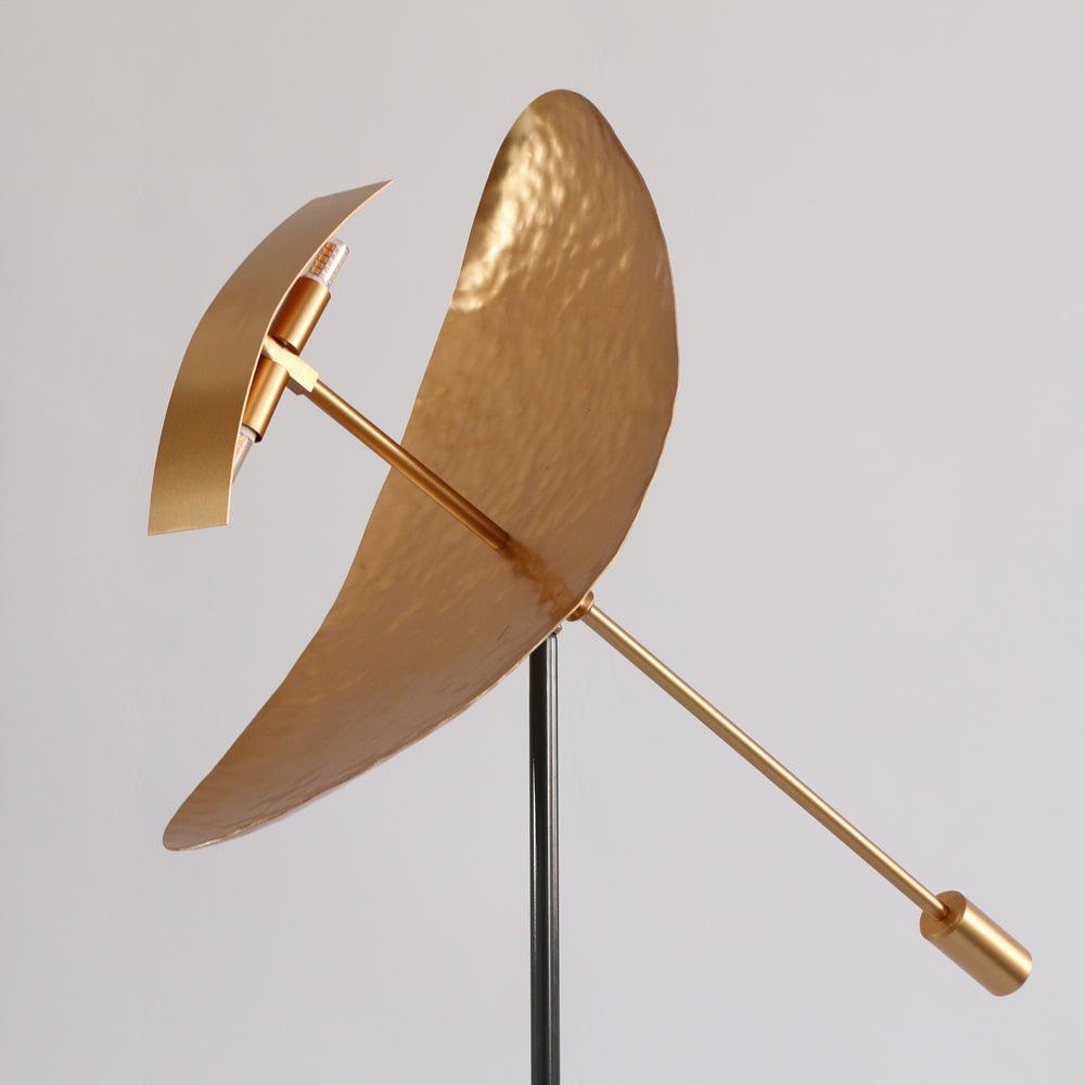Salgado Design LED Vloerlamp Metall Goud/Zwart Slaap/Woon/Eetkamer