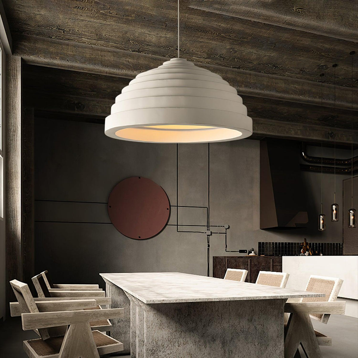 Niruise minimalistische hanglamp van hars