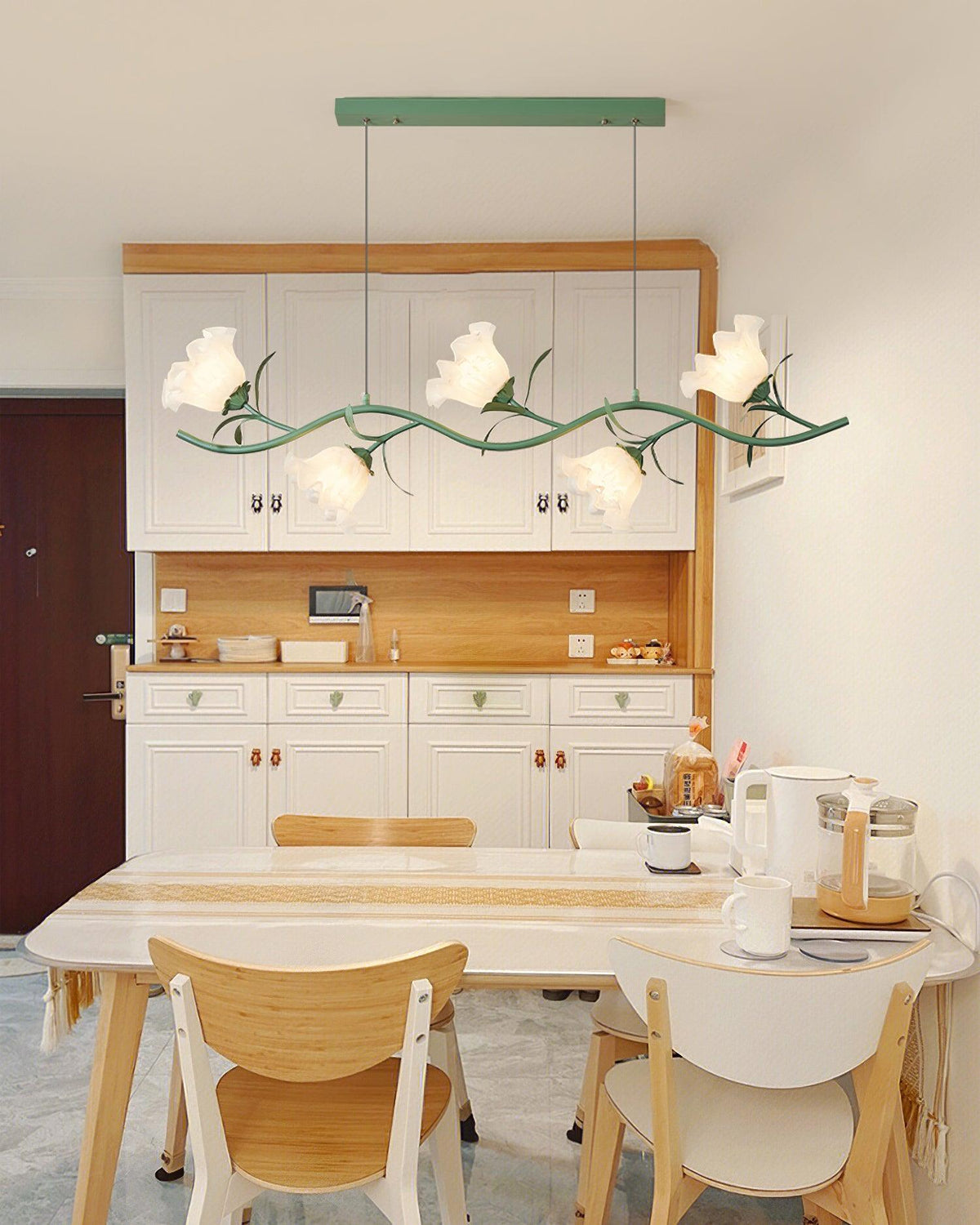 Liorareon Kroonluchter Bloemmotief glas