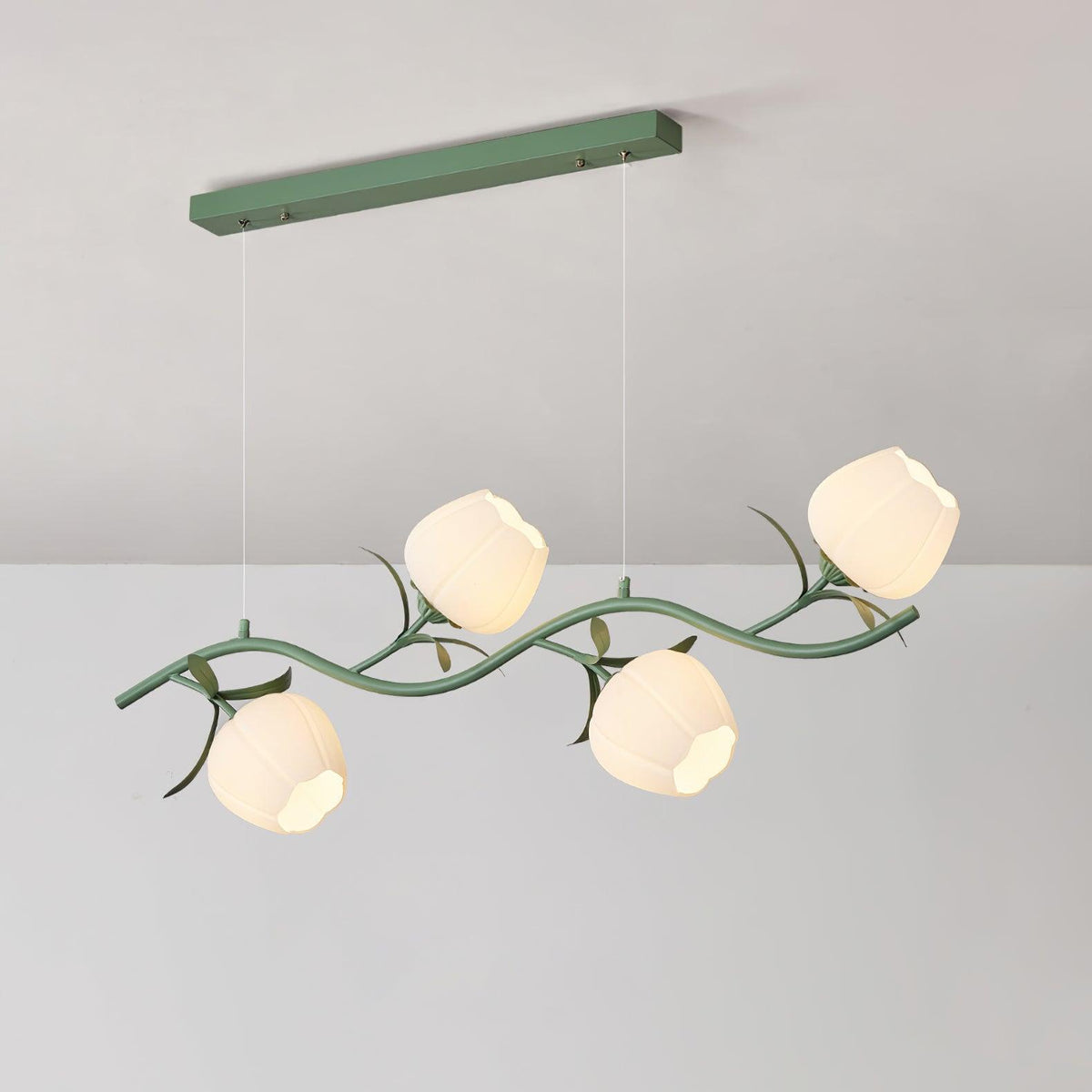 Liorareon Kroonluchter Bloemmotief glas