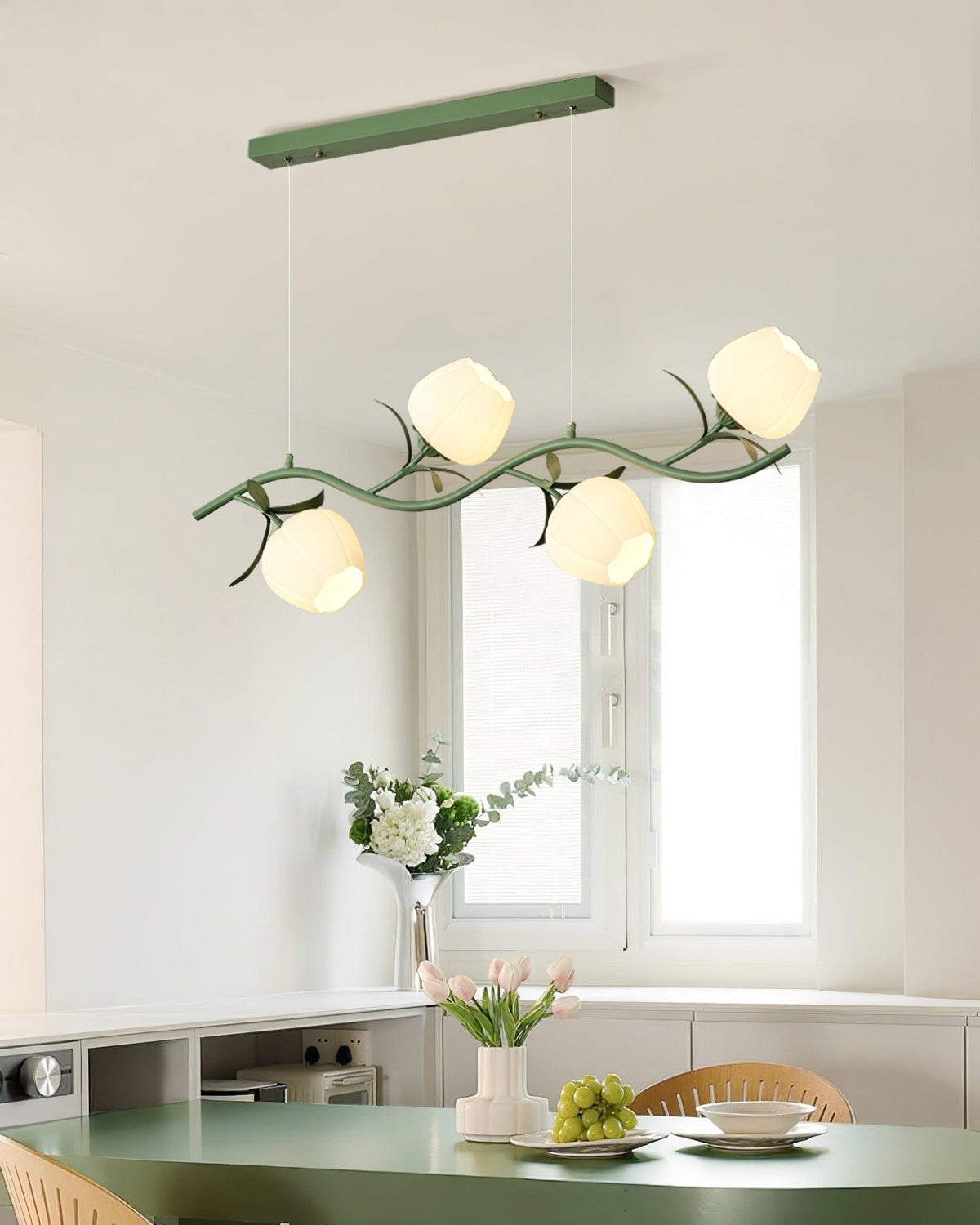 Liorareon Kroonluchter Bloemmotief glas