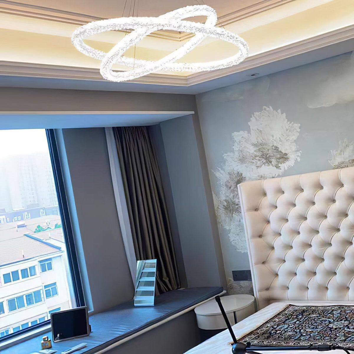 Seleira Ring kristal kroonluchter LED