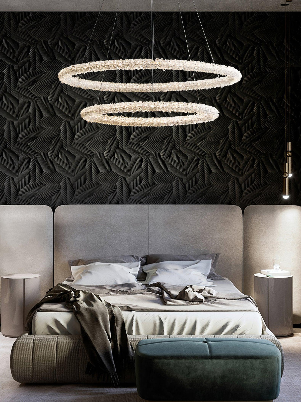 Seleira Ring kristal kroonluchter LED