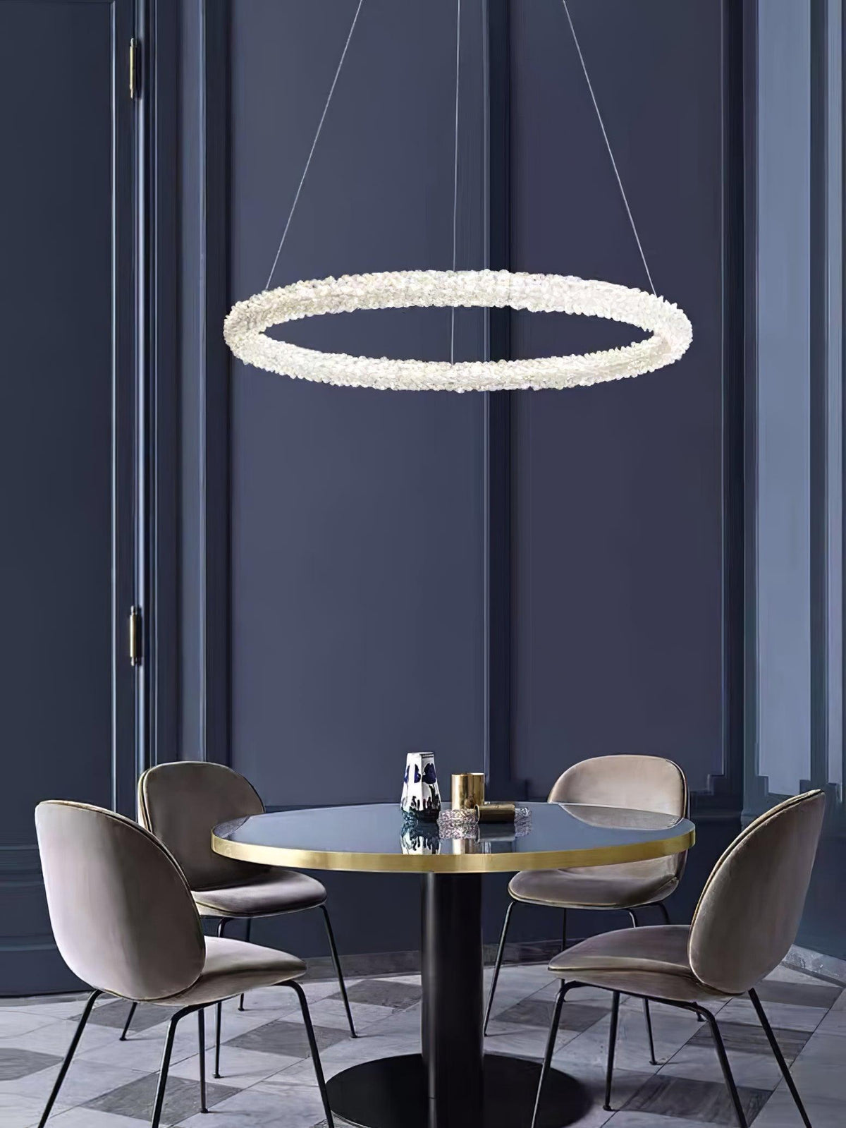 Seleira Ring kristal kroonluchter LED