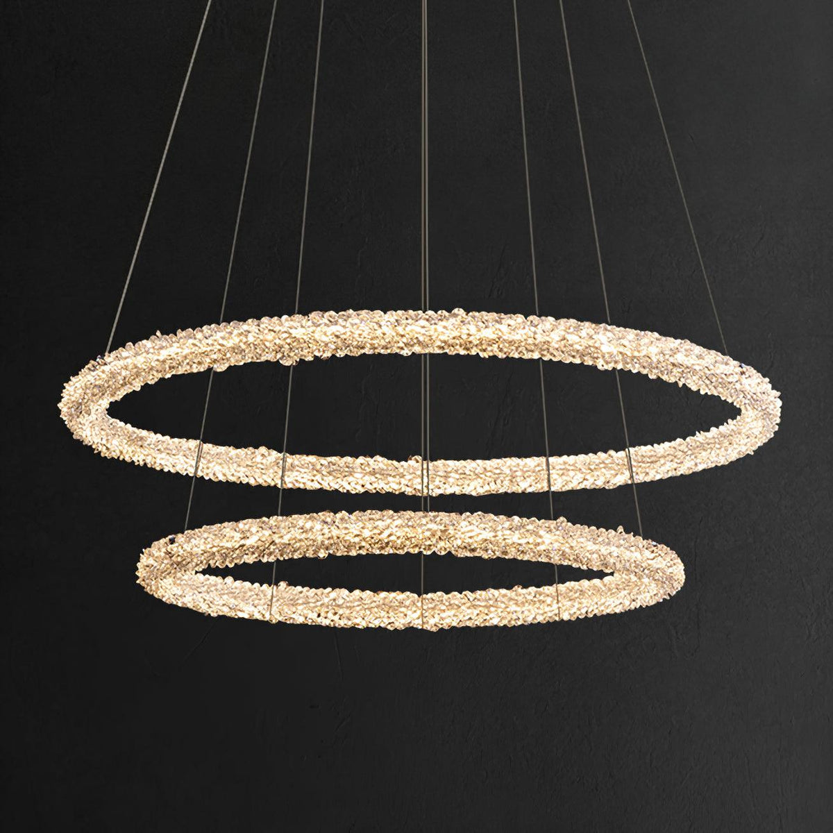 Seleira Ring kristal kroonluchter LED