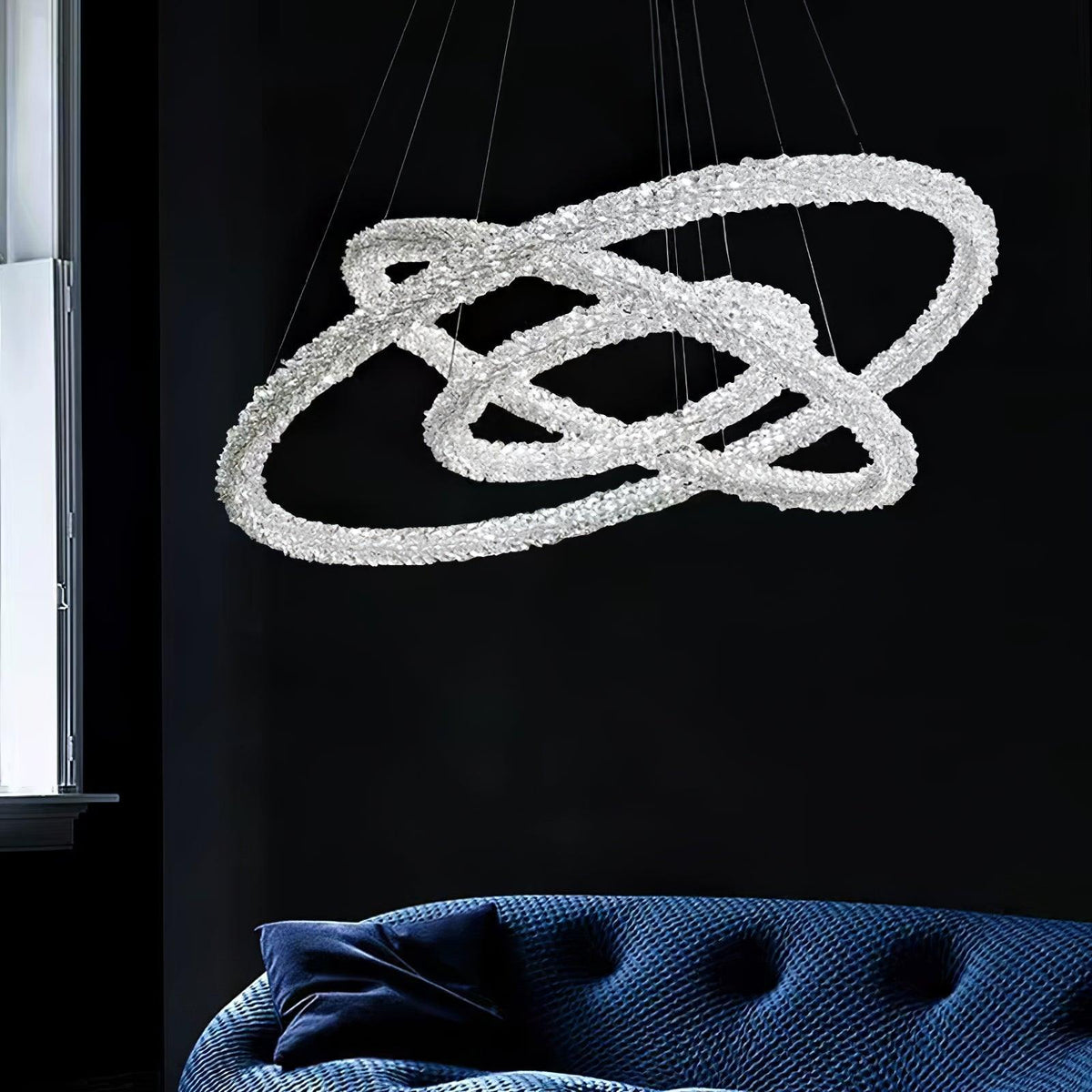 Seleira Ring kristal kroonluchter LED