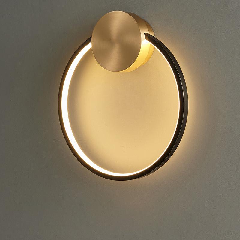 Oriaenne wandlamp Moderne Minimalistische Ringvormige LED messing Metaal