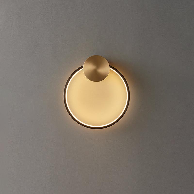 Oriaenne wandlamp Moderne Minimalistische Ringvormige LED messing Metaal