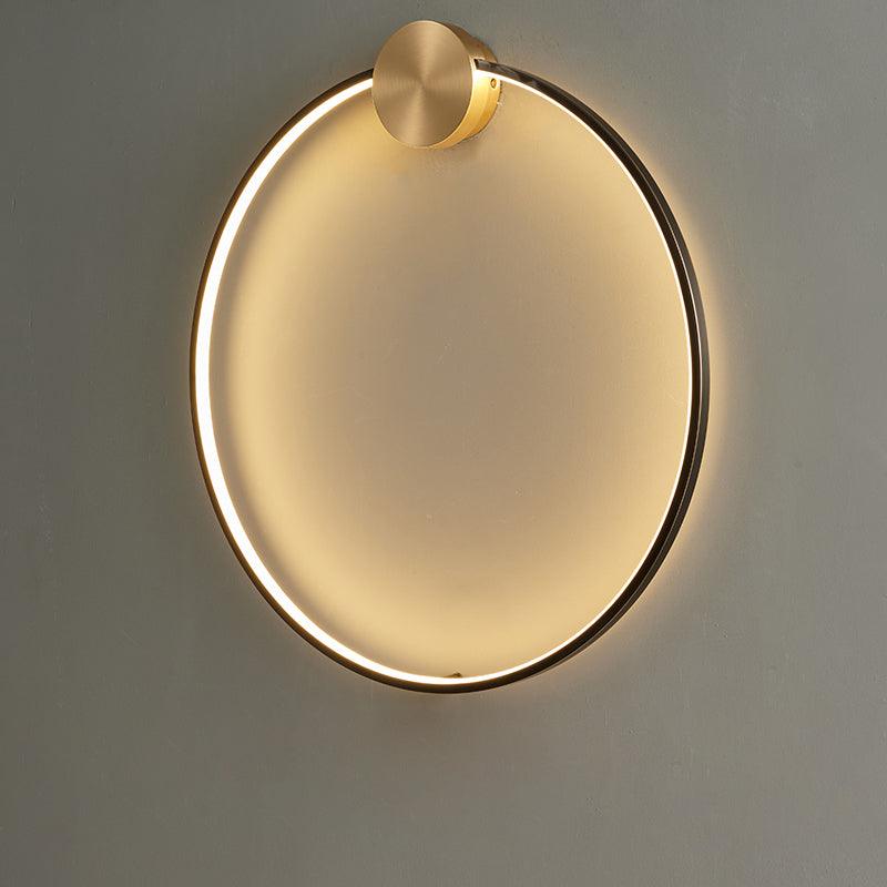 Oriaenne wandlamp Moderne Minimalistische Ringvormige LED messing Metaal