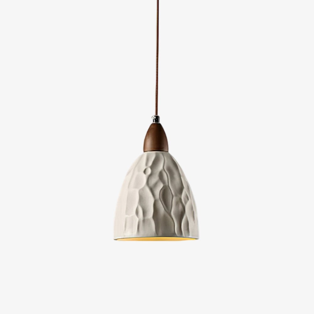 Osilora Premium Noordse kunst Ripple-hanglamp van walnoot