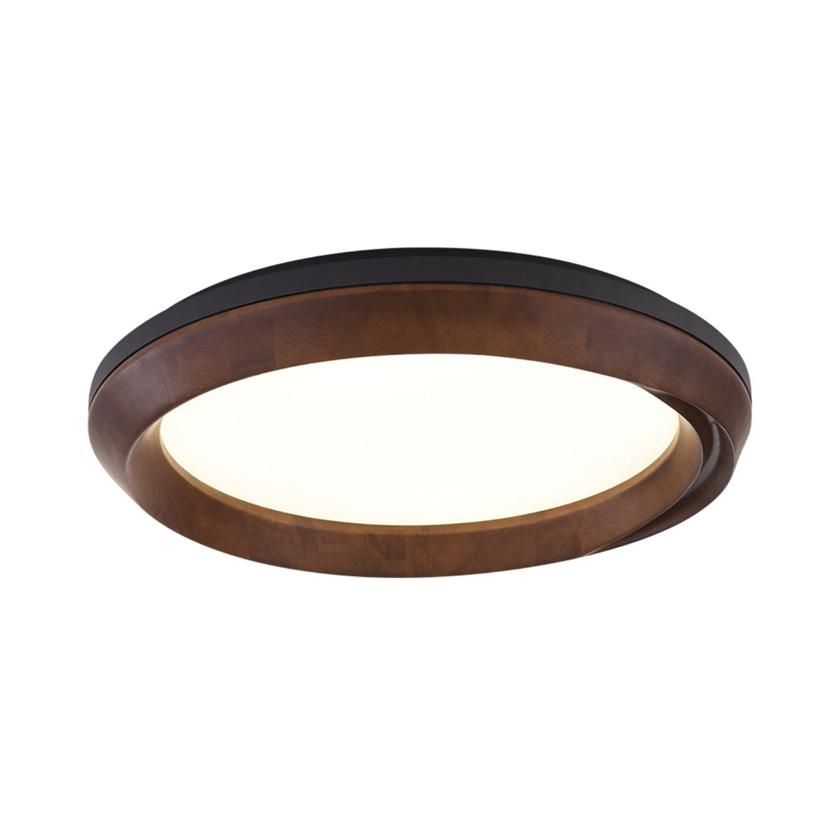 Aurdoreth Moderne plafondlamp met minimalistisch rimpelend houten ontwerp