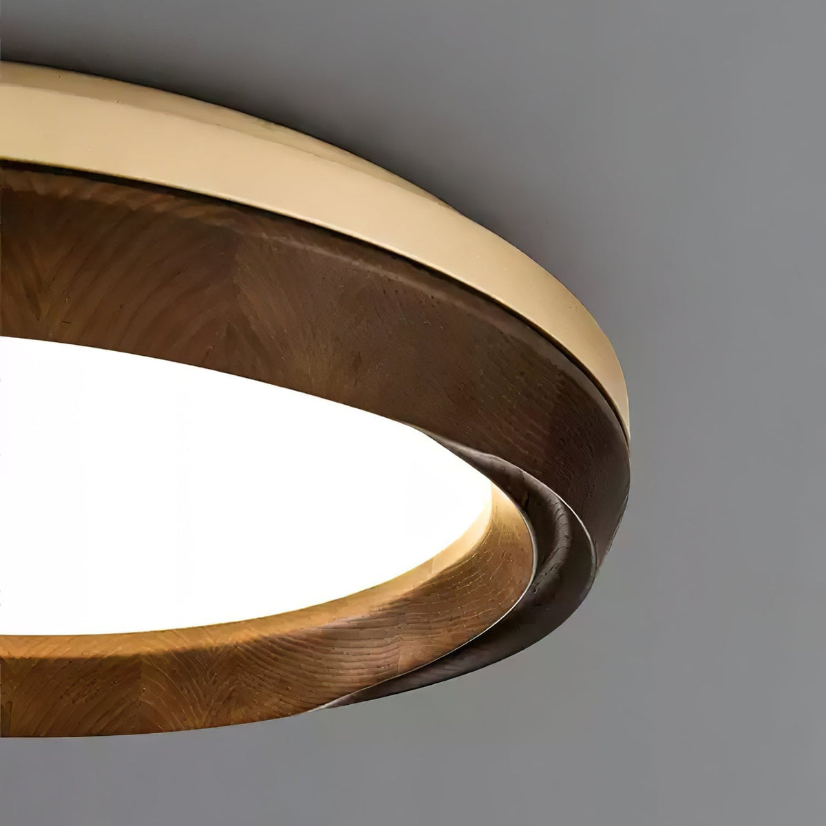 Aurdoreth Moderne plafondlamp met minimalistisch rimpelend houten ontwerp