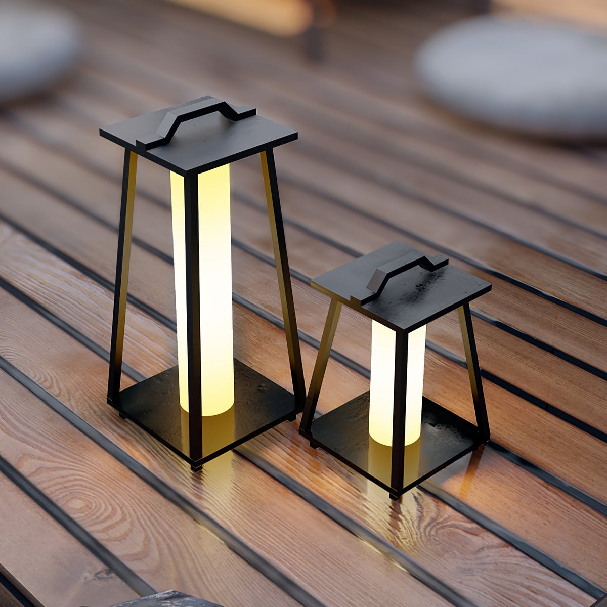 Syphae trapezoidvormige draagbare buitenlamp