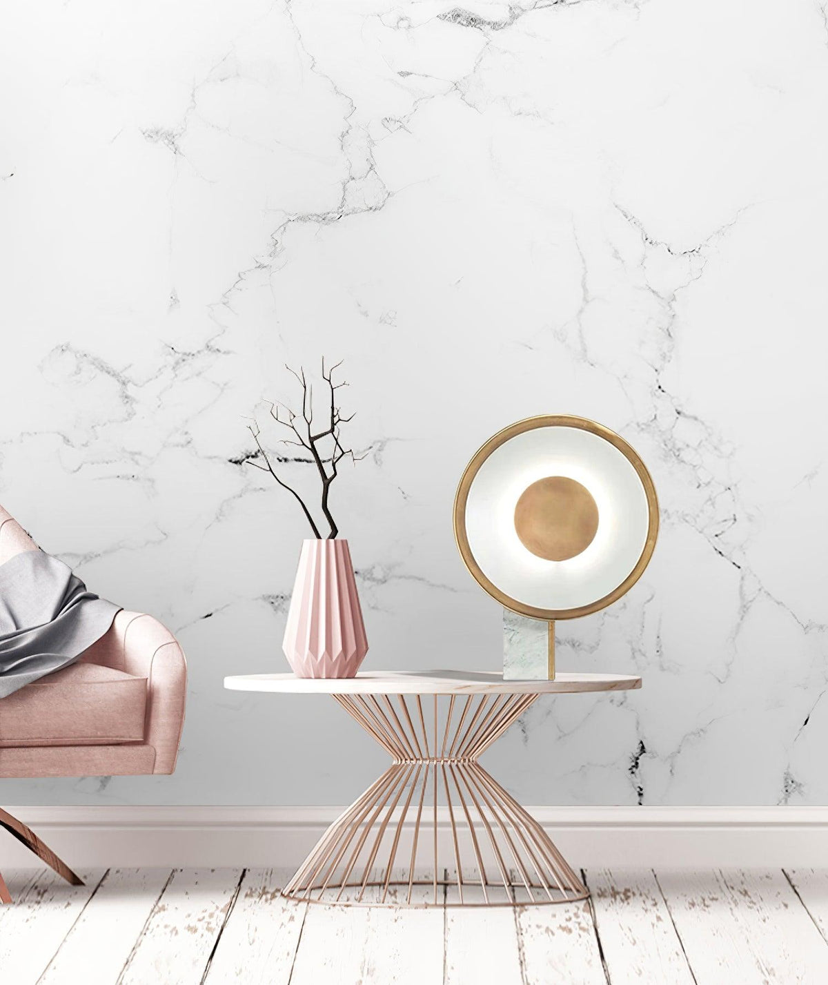 Tessain marmeren minimalistische tafellamp