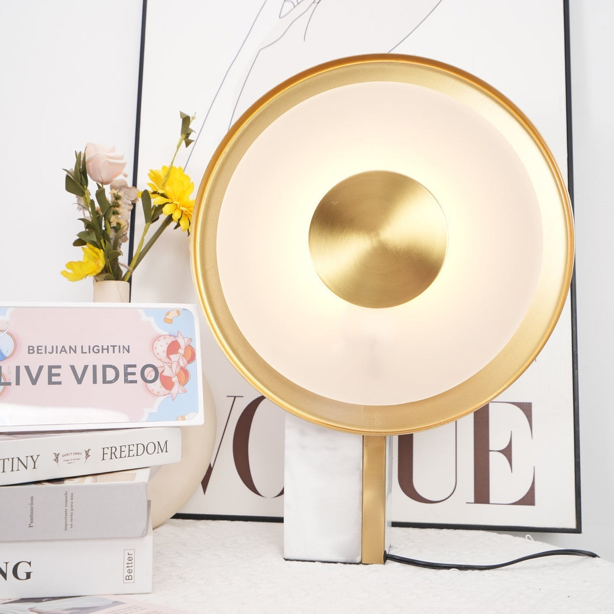 Tessain marmeren minimalistische tafellamp