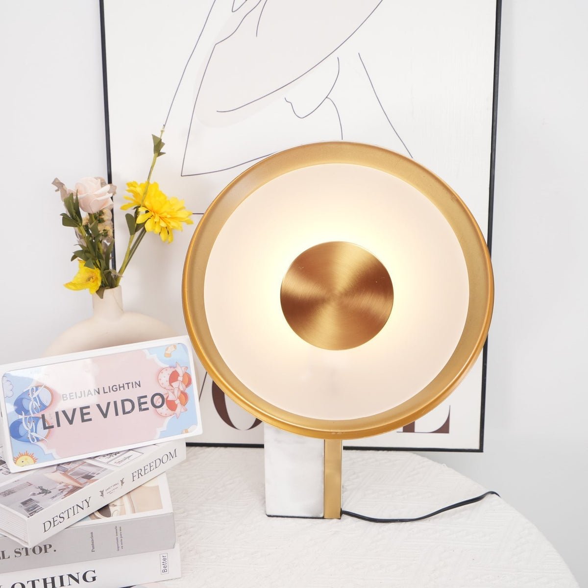 Tessain marmeren minimalistische tafellamp