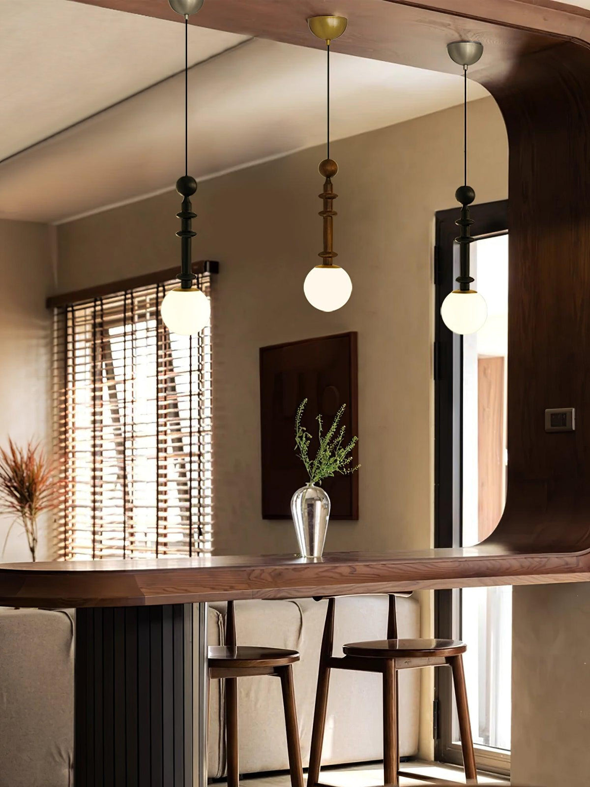Barvel houten industriële hanglamp