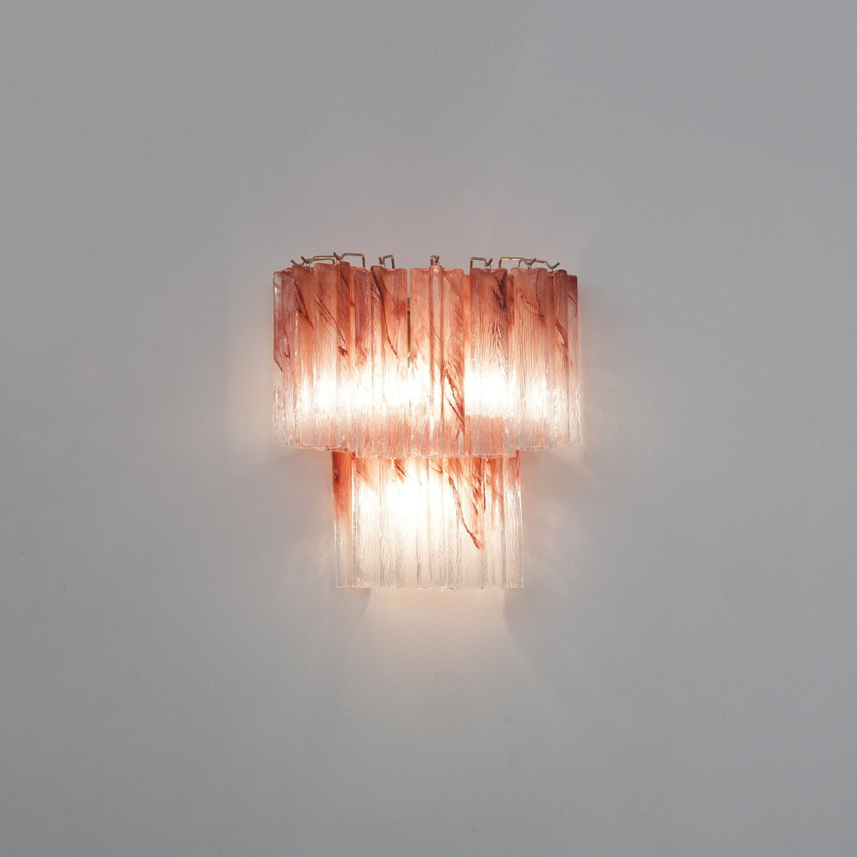 Lioreeria wandlamp Roze Glasbladen Romantisch Waterverf
