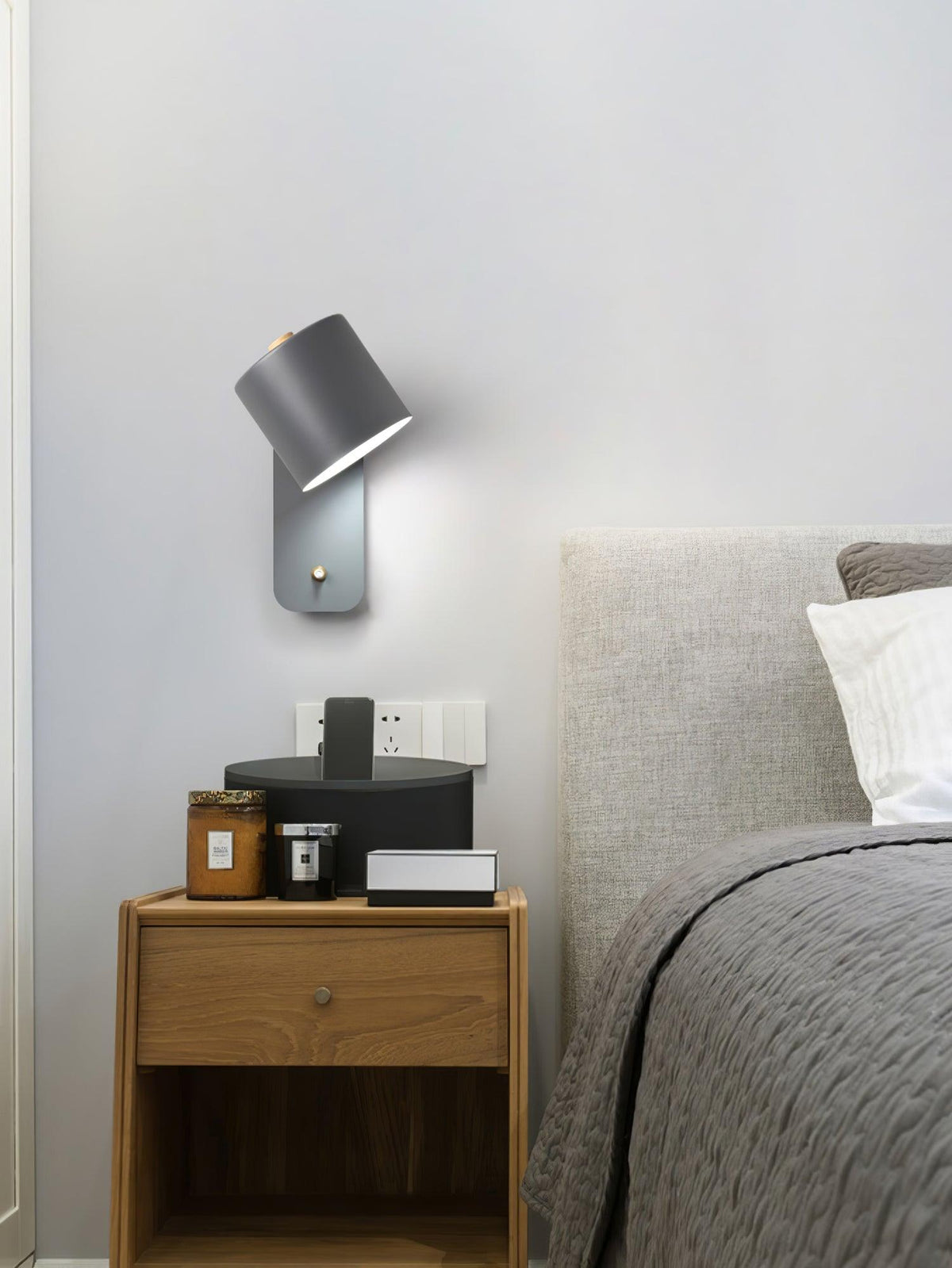 Lumuiella wandlamp met Draaibare Cilinder