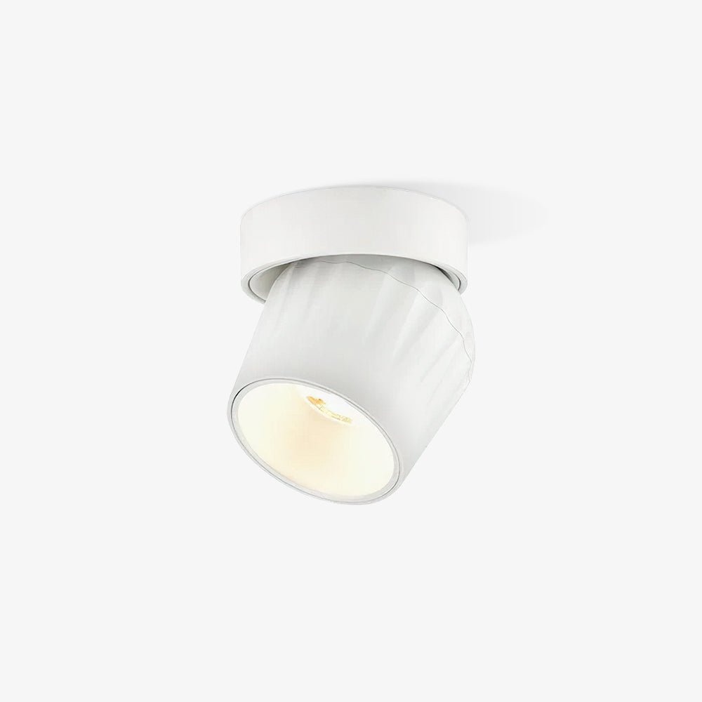 Keveny plafondspot aluminium geribbel draaibaar minimalistisch