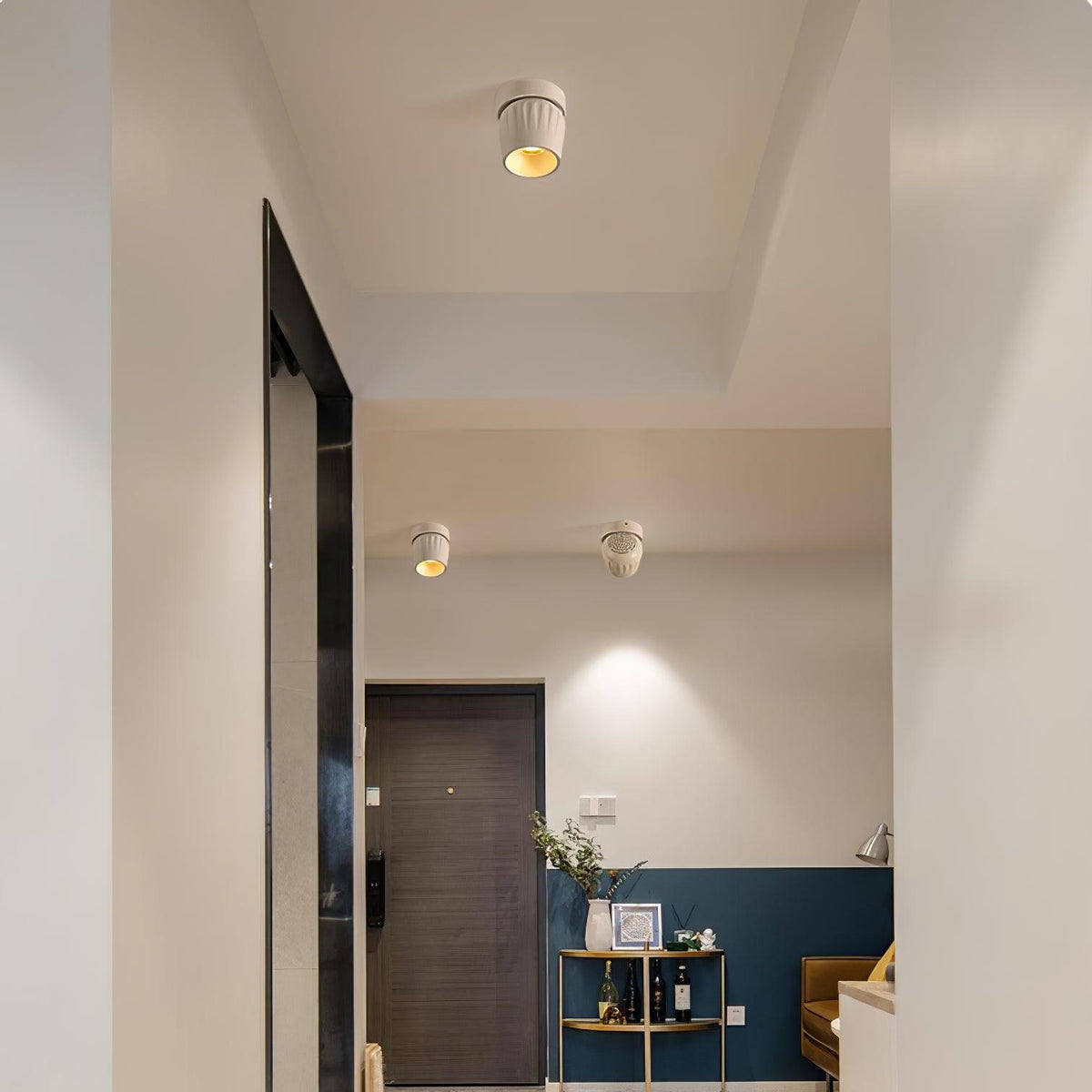 Keveny plafondspot aluminium geribbel draaibaar minimalistisch