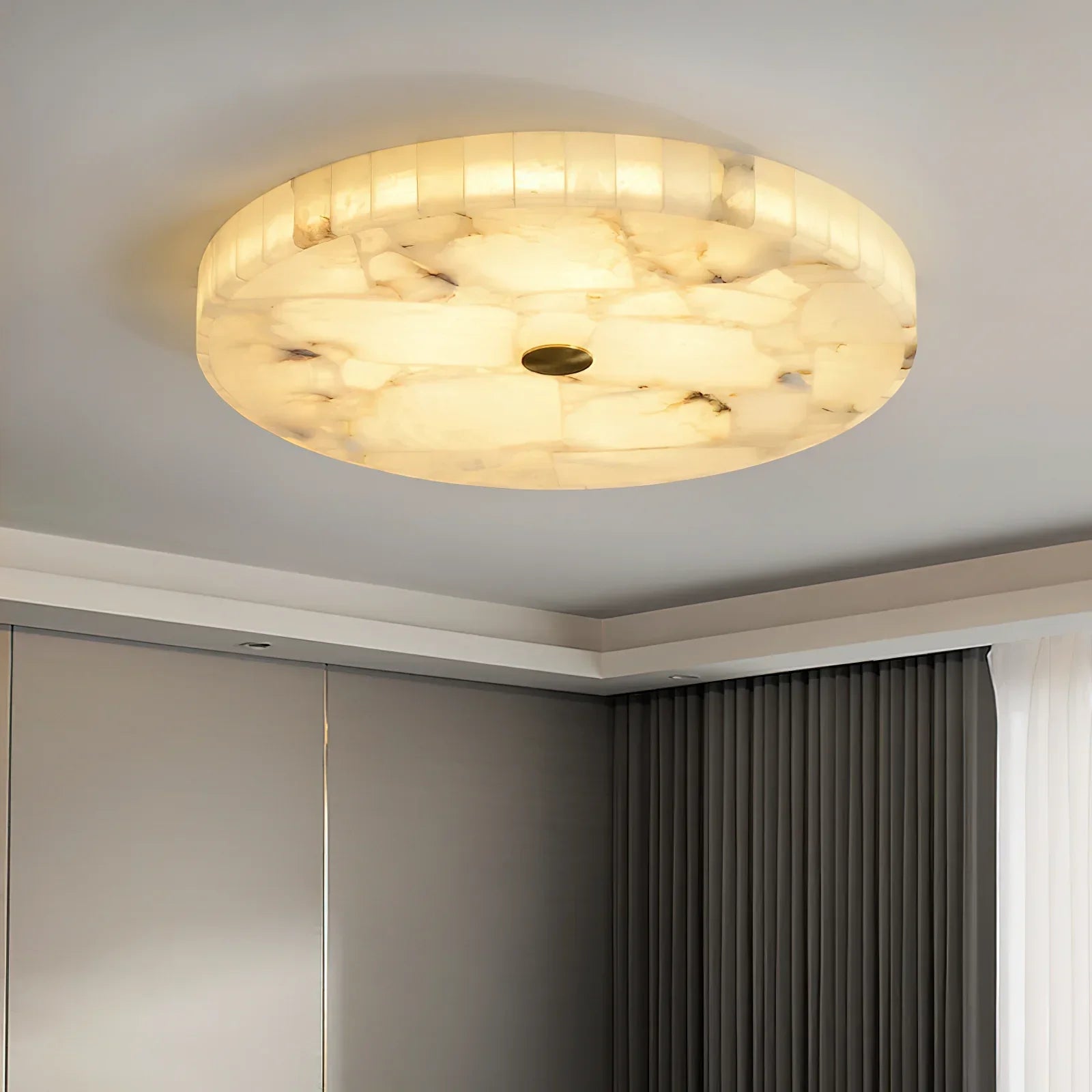 Byers Modern Minimalisme LED Ronde Metaal Hars Plafondlamp Slaapkamer Eetkamer