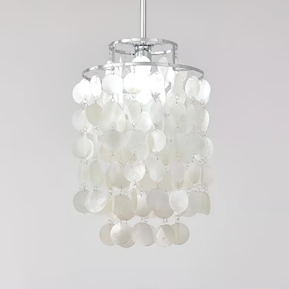 Vana hanglamp ronde schelp chroom