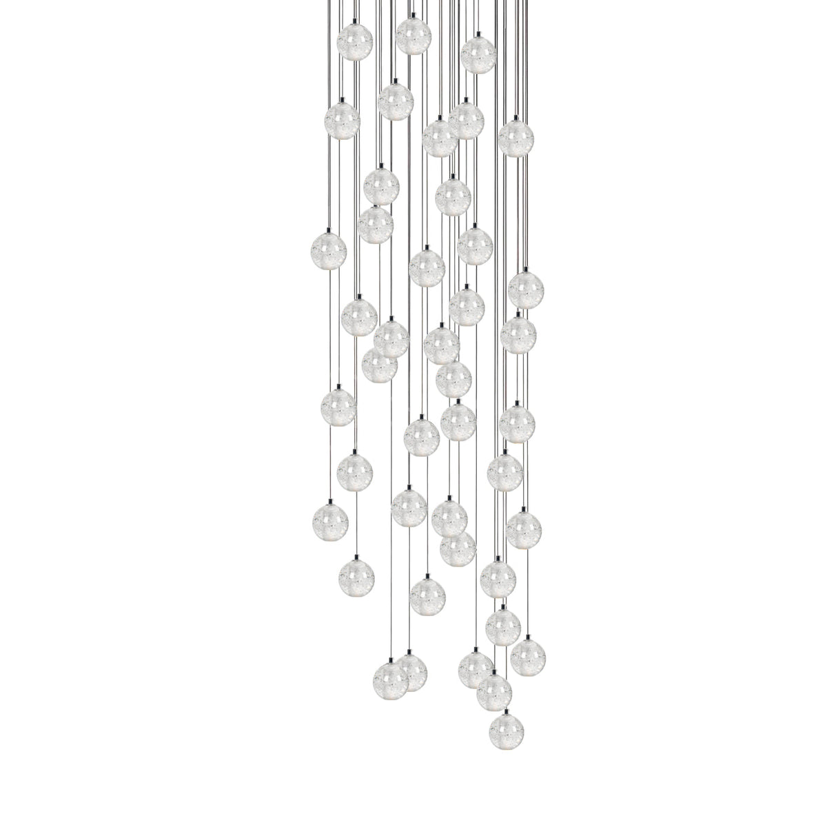 Kristallen bolcluster hanglamp